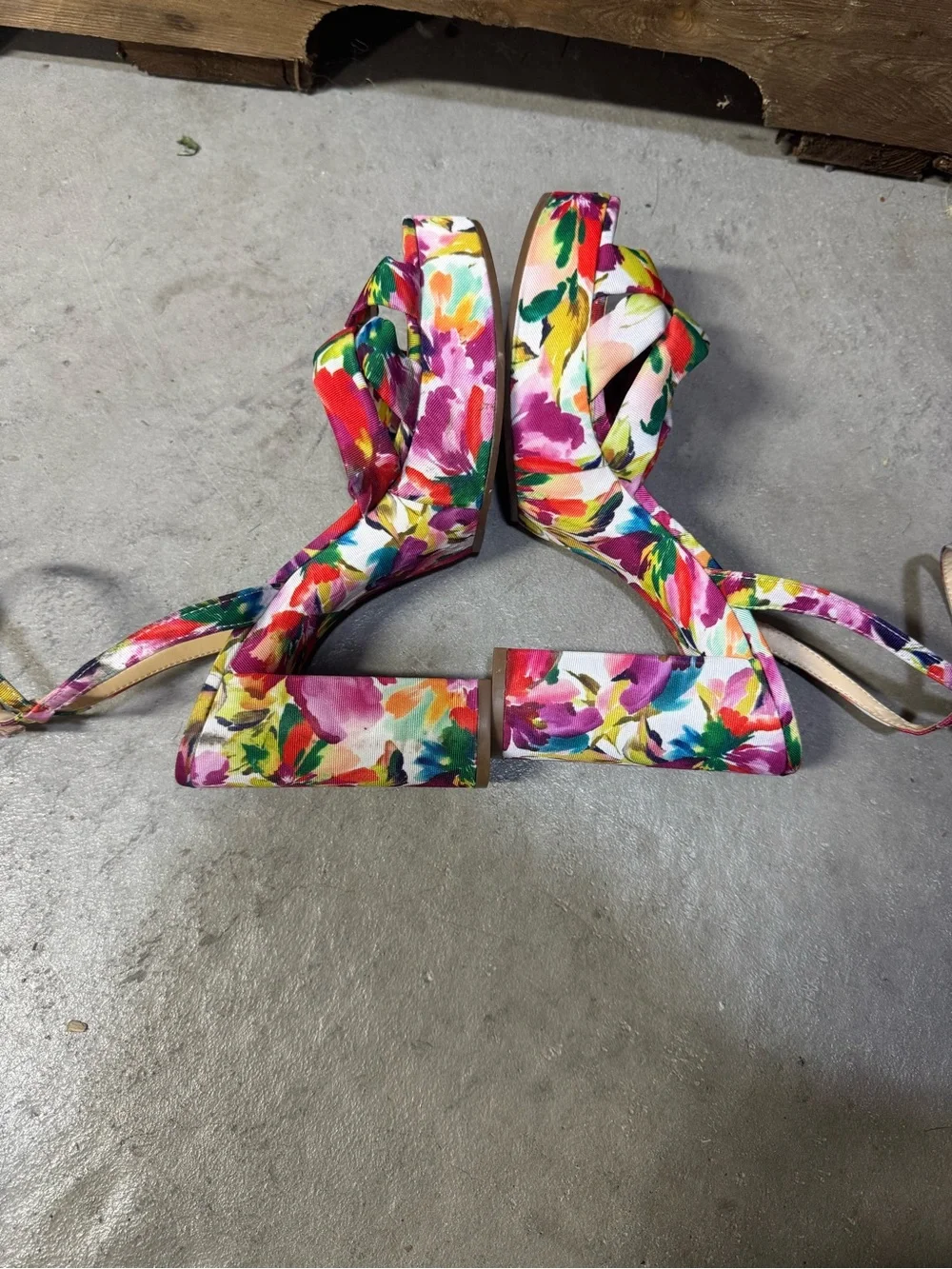 Jessica Simpson Floral Ginien Platform Sandal Womens 9 M New With Flaw
